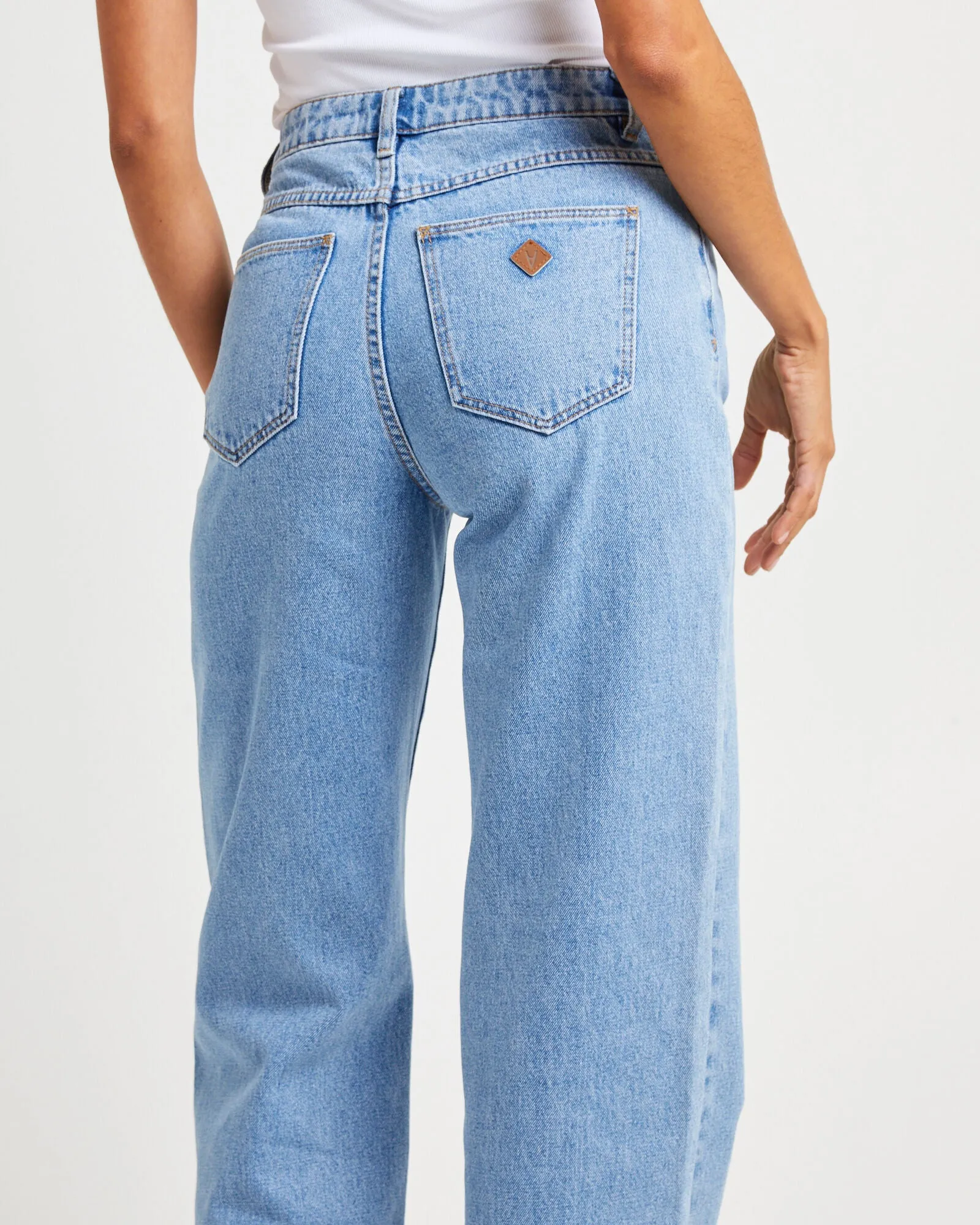 Abrand Carrie Jean Gigi Mid Blue