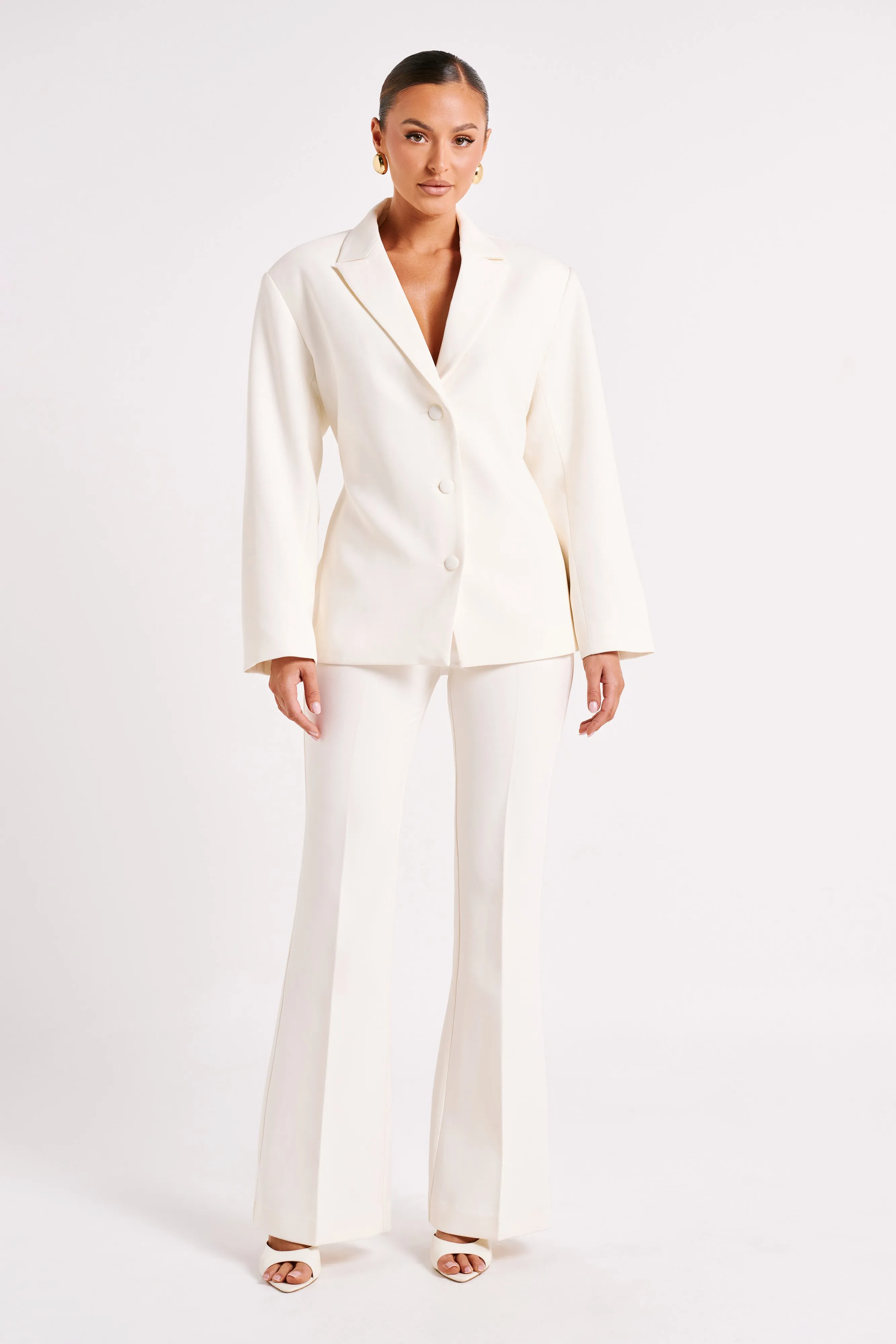 Addie Suiting Blazer - Ivory