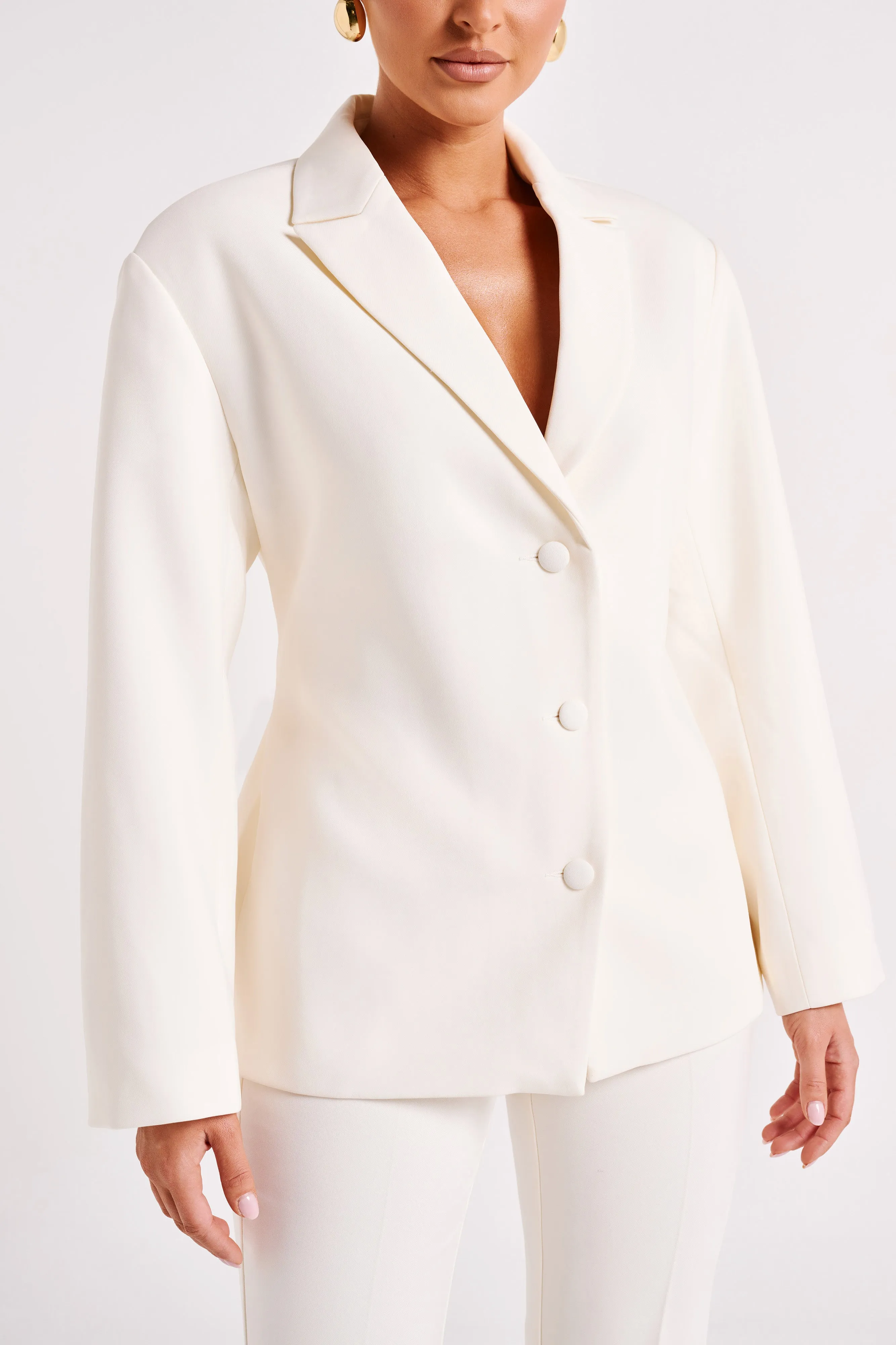 Addie Suiting Blazer - Ivory