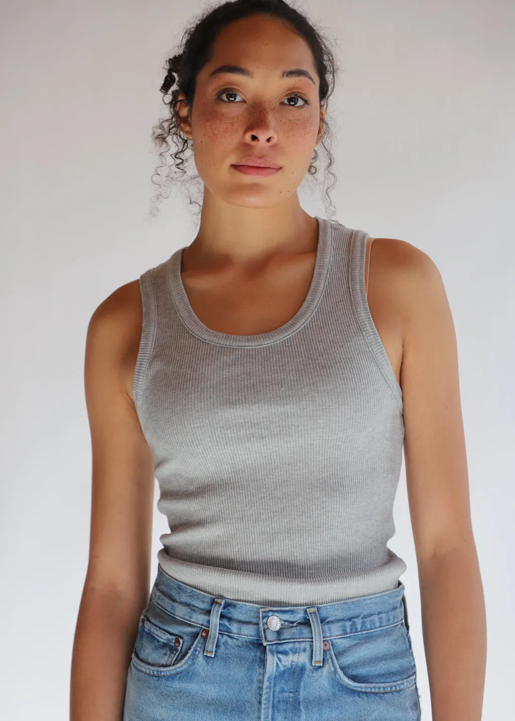 AGOLDE Poppy Tank Top in Grey