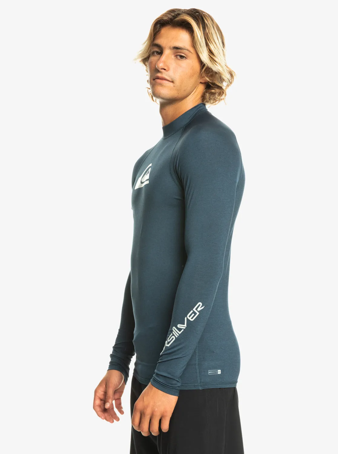 All Time Long Sleeve Upf 50 Rashguard - Navy Blazer Heather