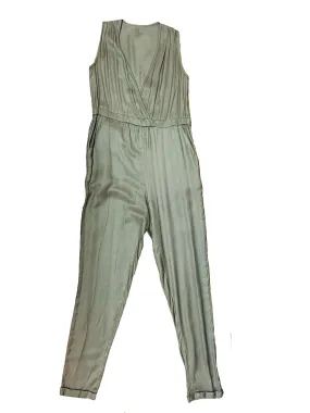 Army Green Sleeveless Jumpsuit