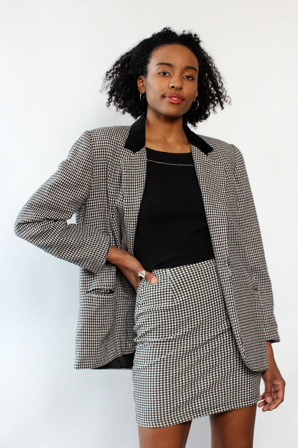 Ashley Houndstooth Blazer M/L