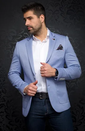 Au Noir Blazer - Hoffman Light Blue