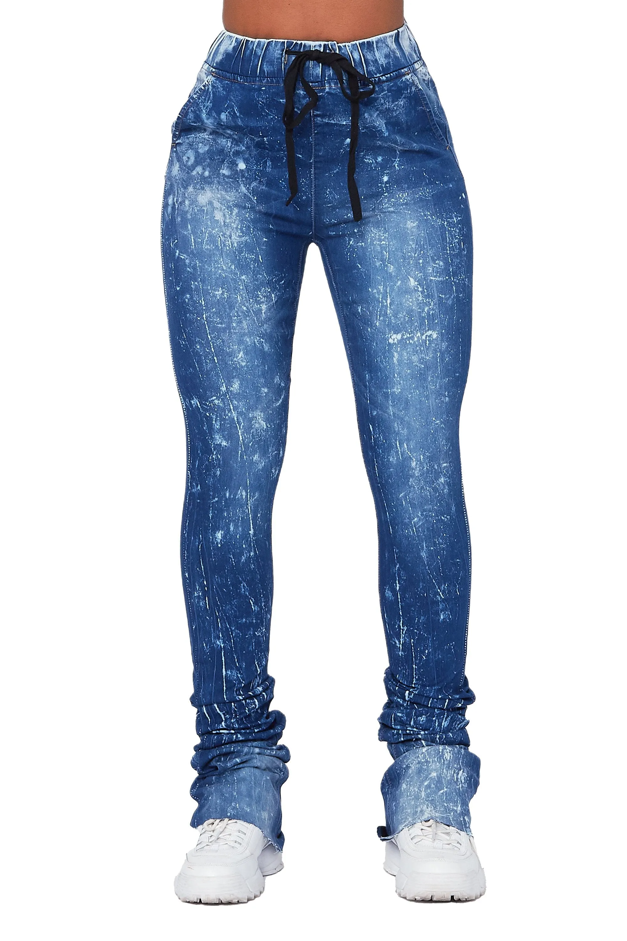 Audree Medium Wash Super Stacked Jean