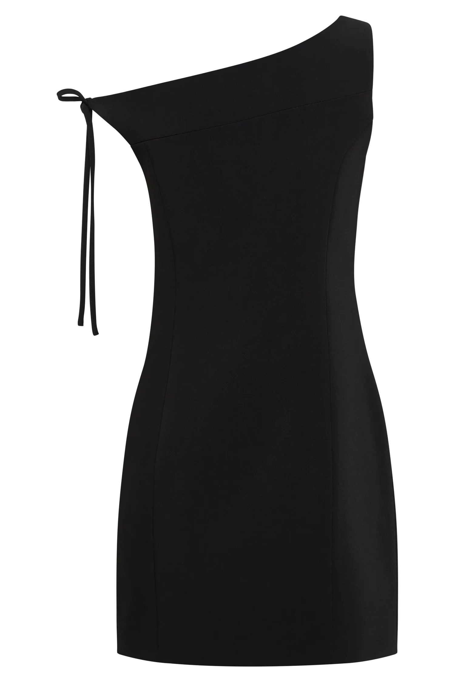 Baker Suiting Off Shoulder Dress - Black