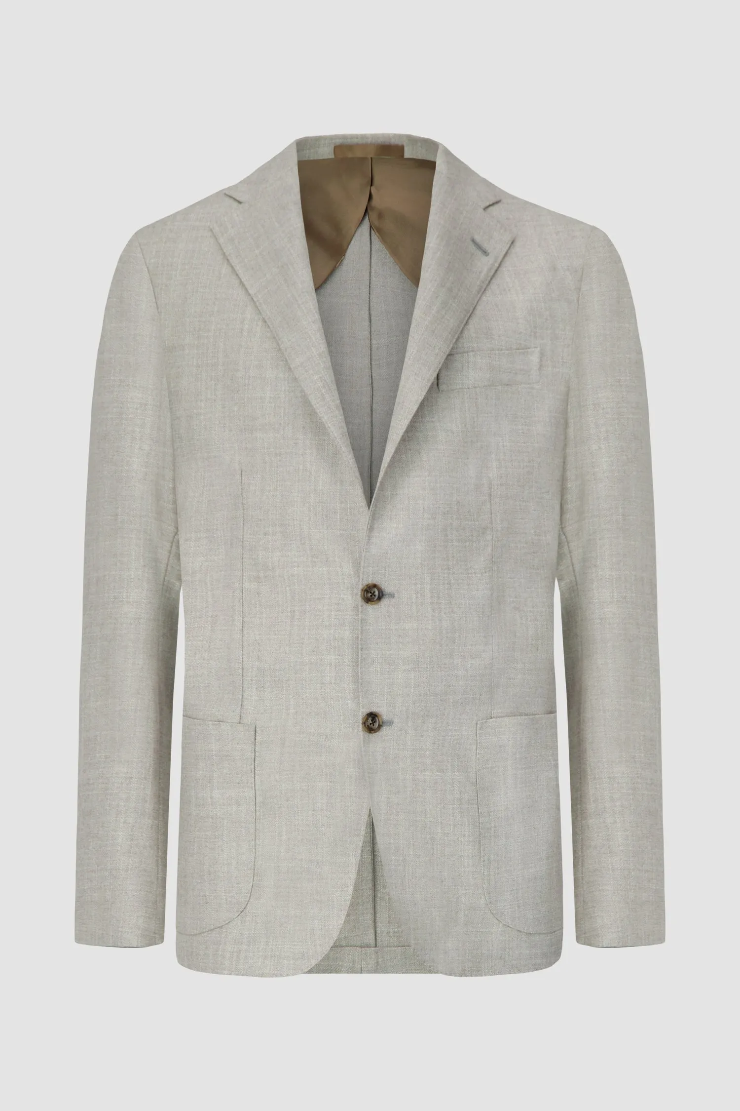 Barba Napoli Light Grey Long 2B Blazer