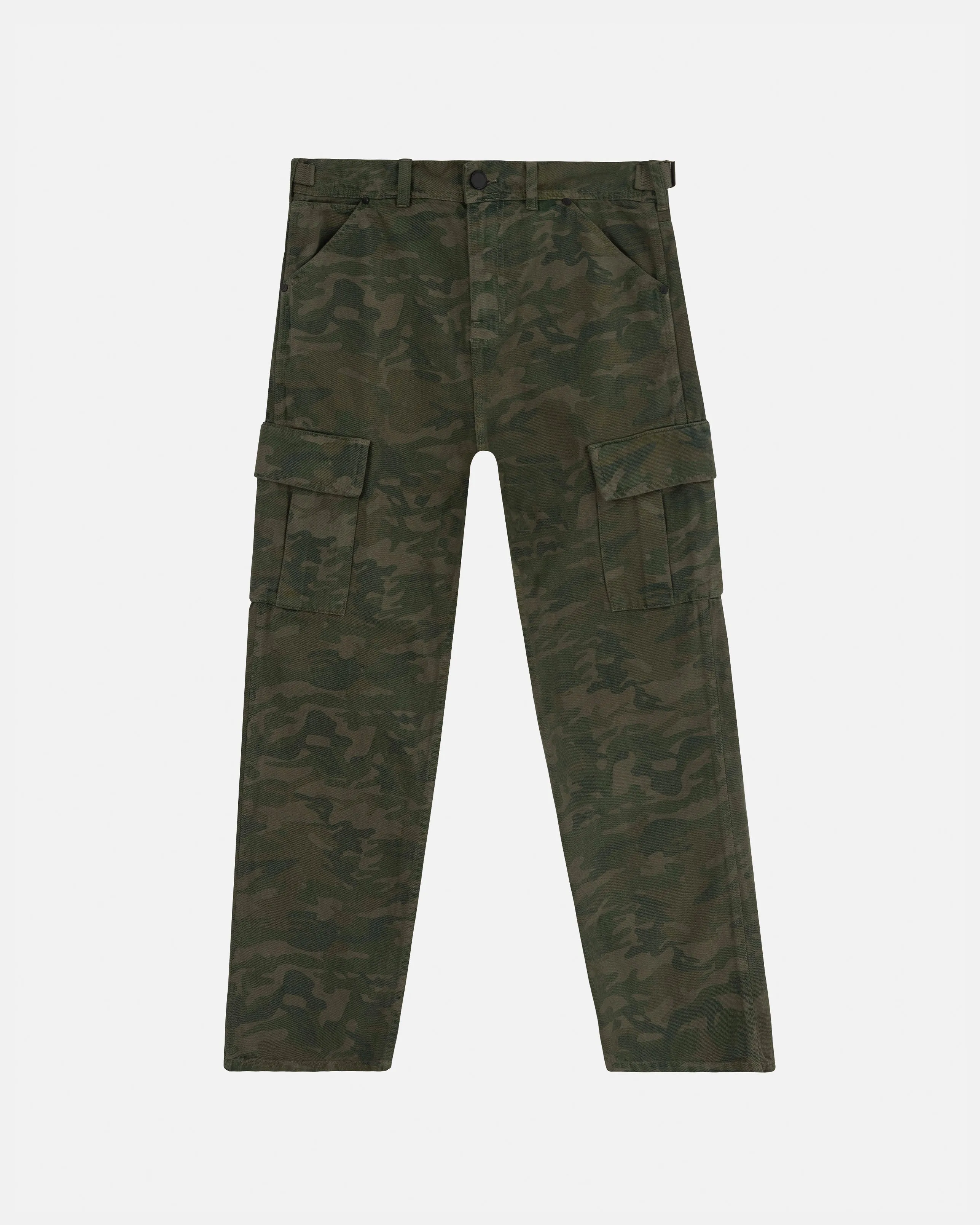 Basics Straight Jean Green Camo