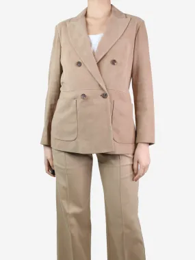 Beige suede blazer - size IT 44