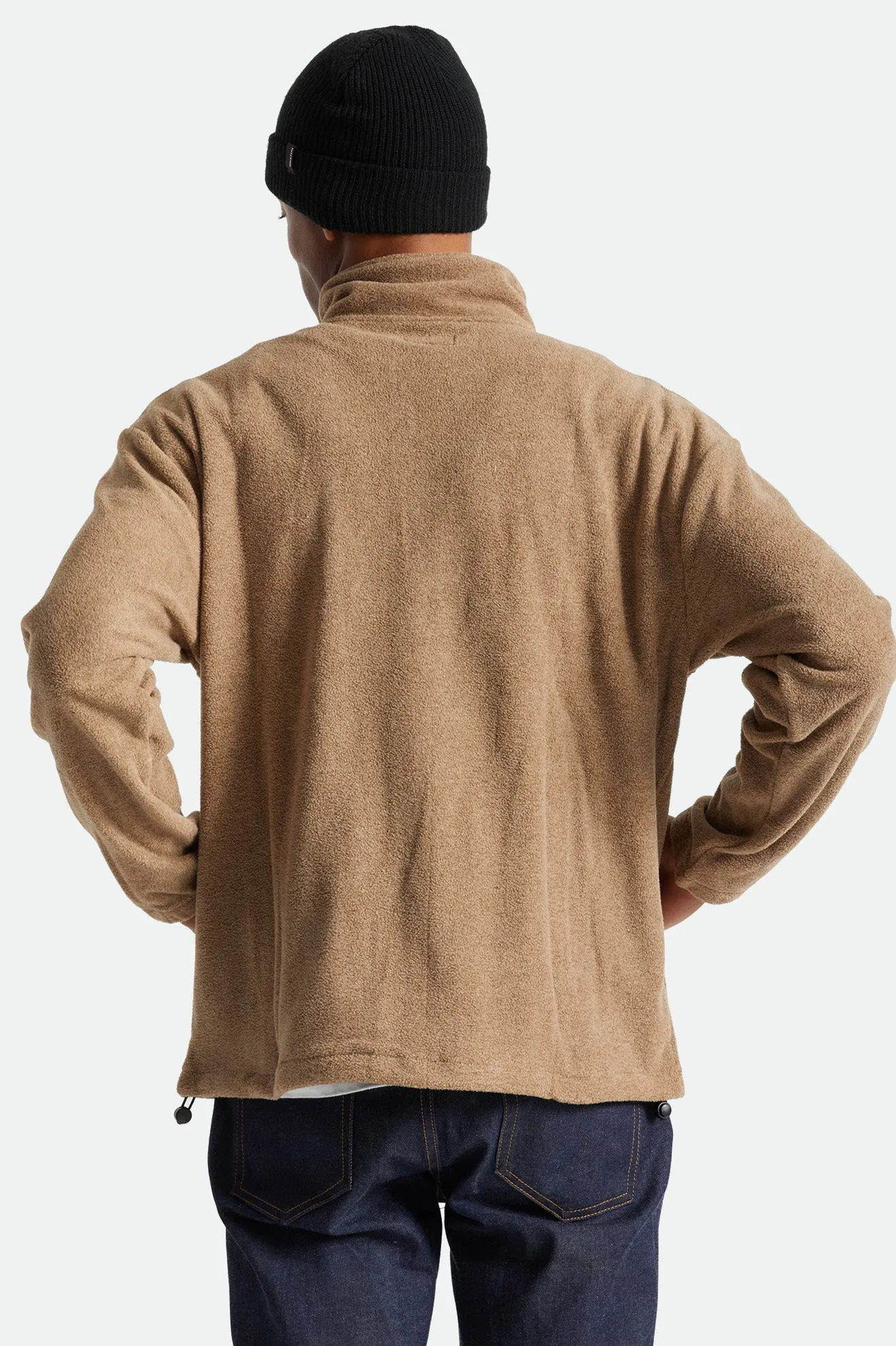 Beta 1/2 Zip Mock Neck - Oatmeal