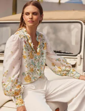 Bettina Floral Placement Blouse