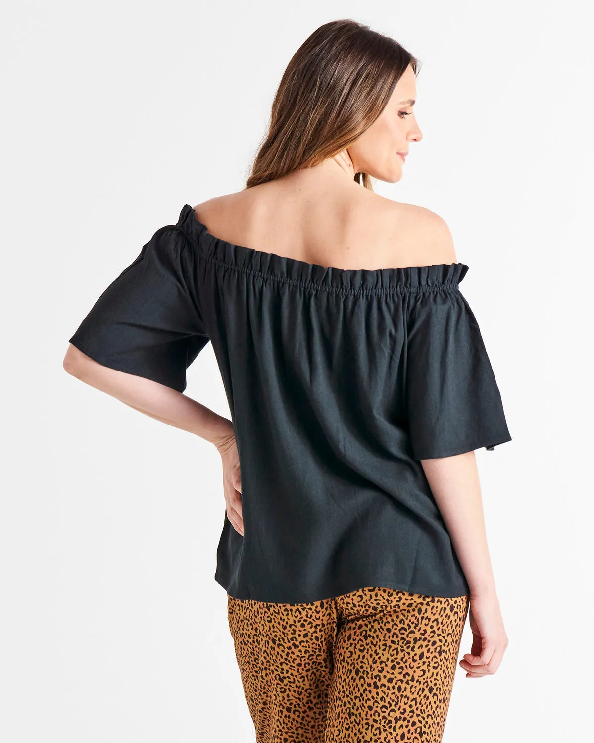 Betty Basics Jessica Shoulder Top Coal