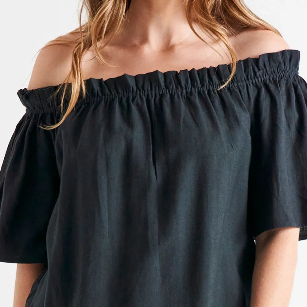 Betty Basics Jessica Shoulder Top Coal