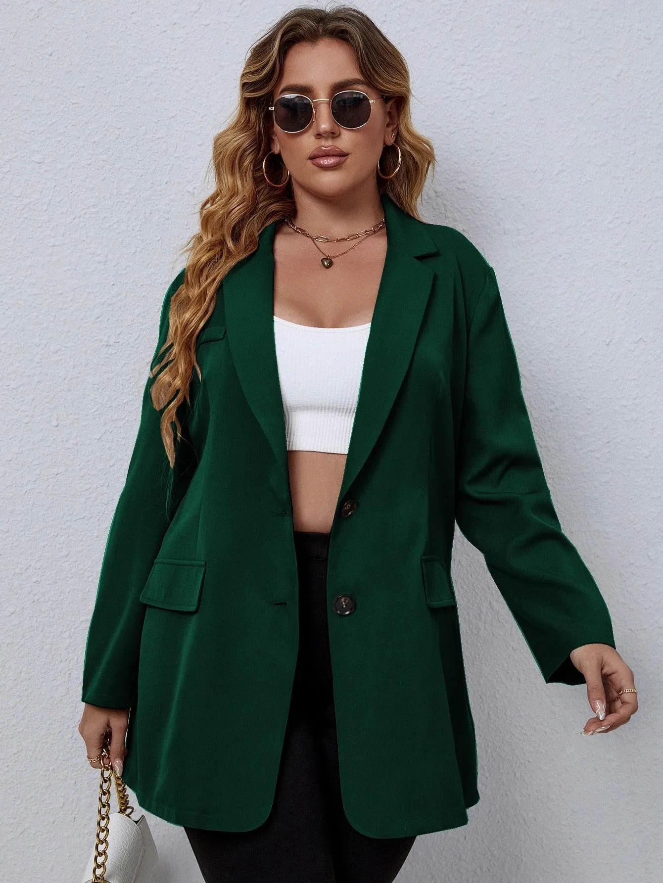 Blazer Alongado Plus Size - Taylor