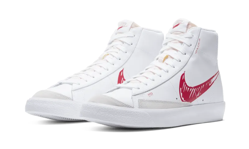 Blazer Mid Sketch Red Swoosh