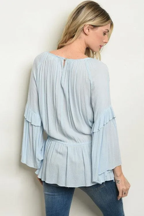 BLUE BETTY BLOUSE