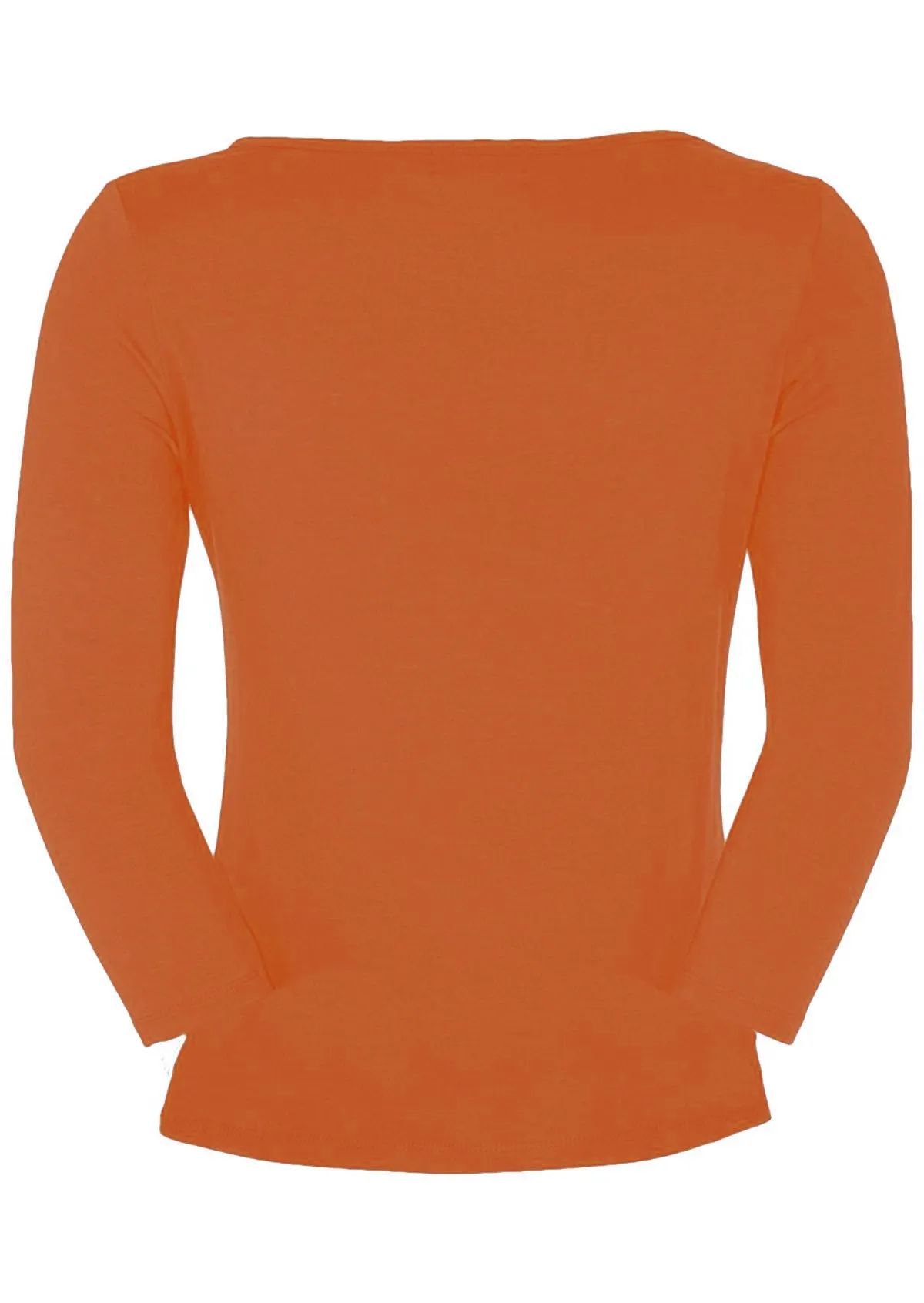 Boat Neck Top Brick Orange