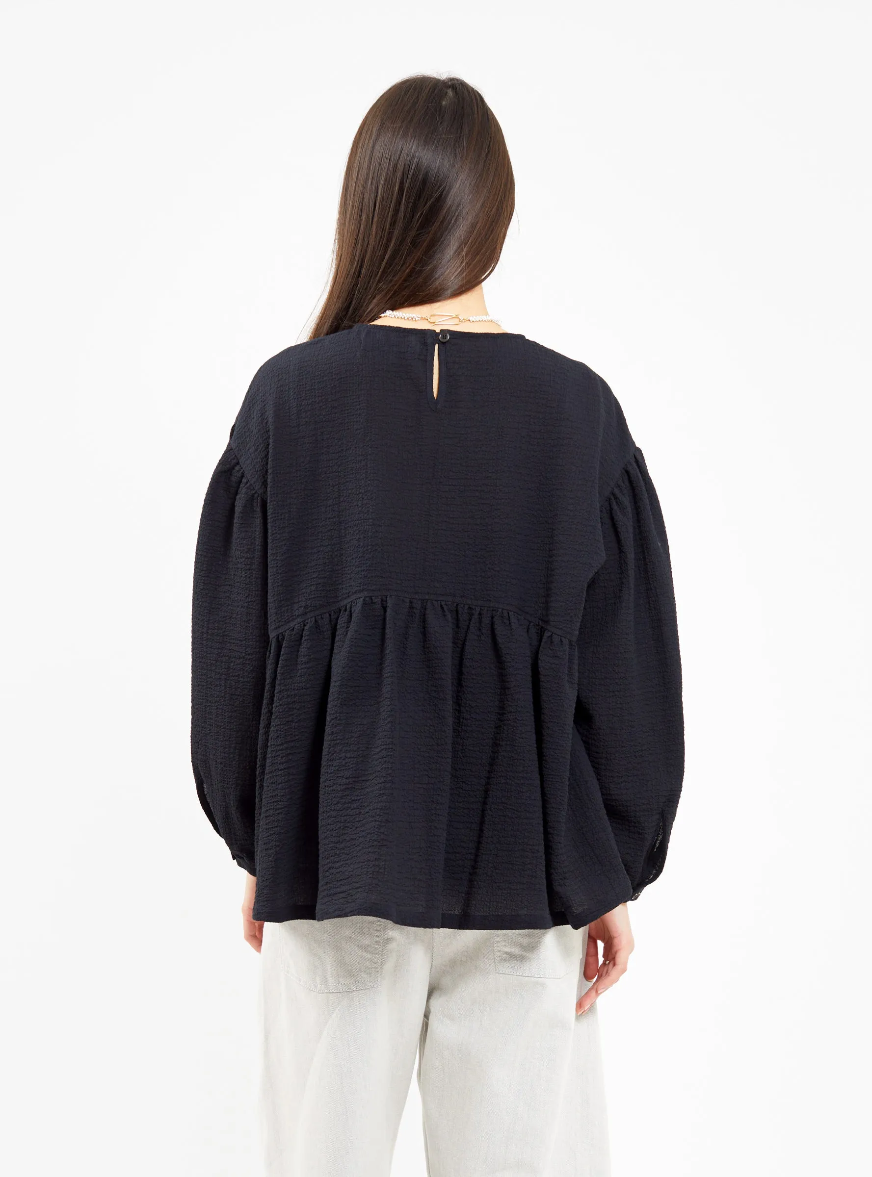 Bowl Blouse Black