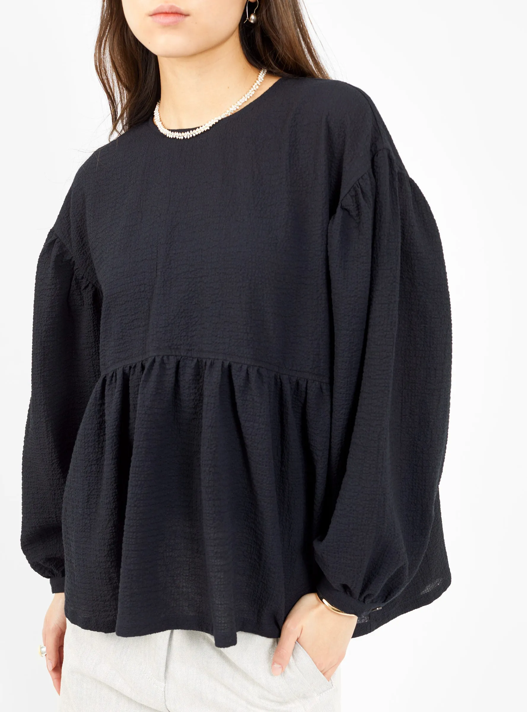 Bowl Blouse Black