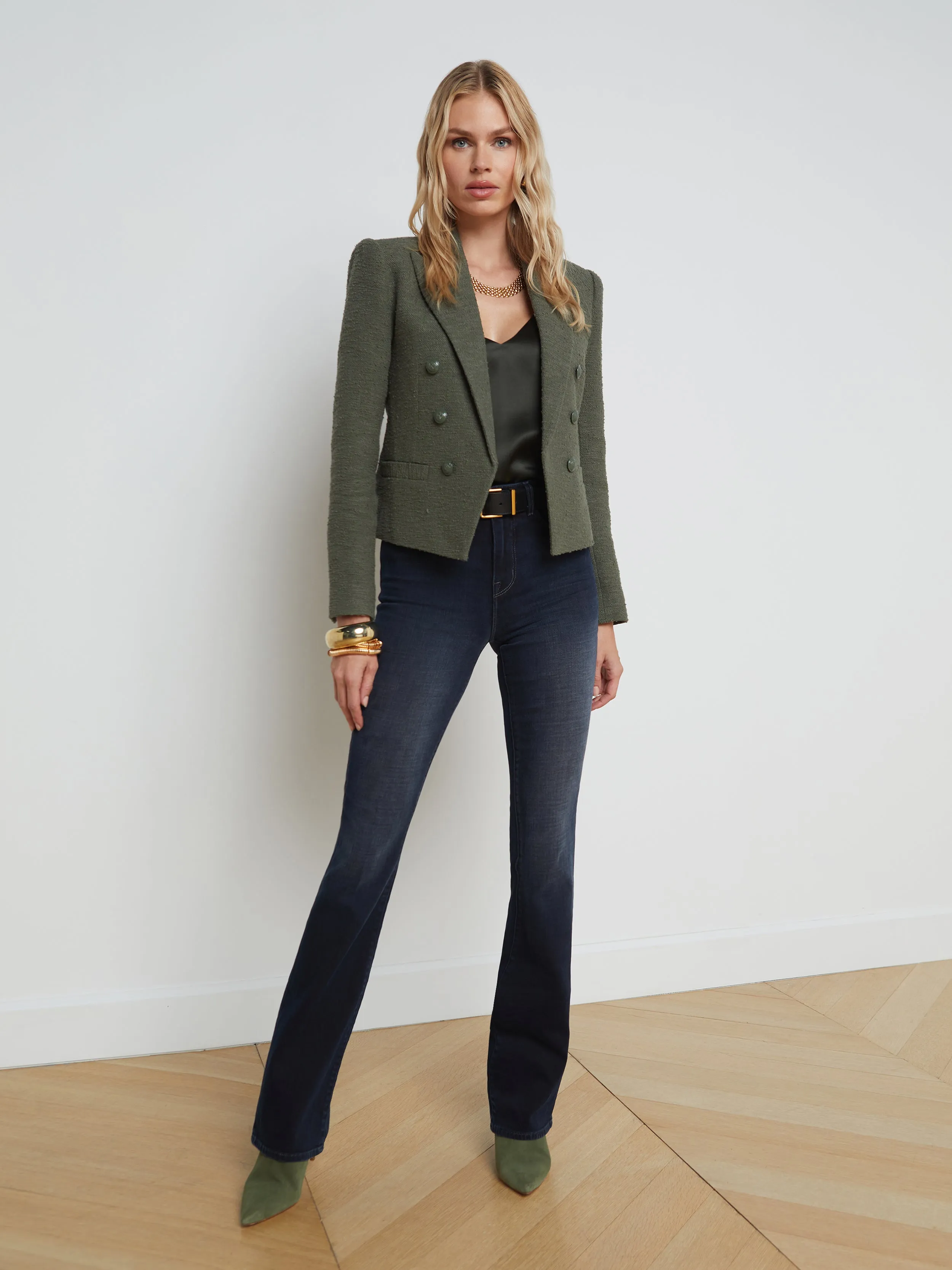 Brooke Open-Front Blazer