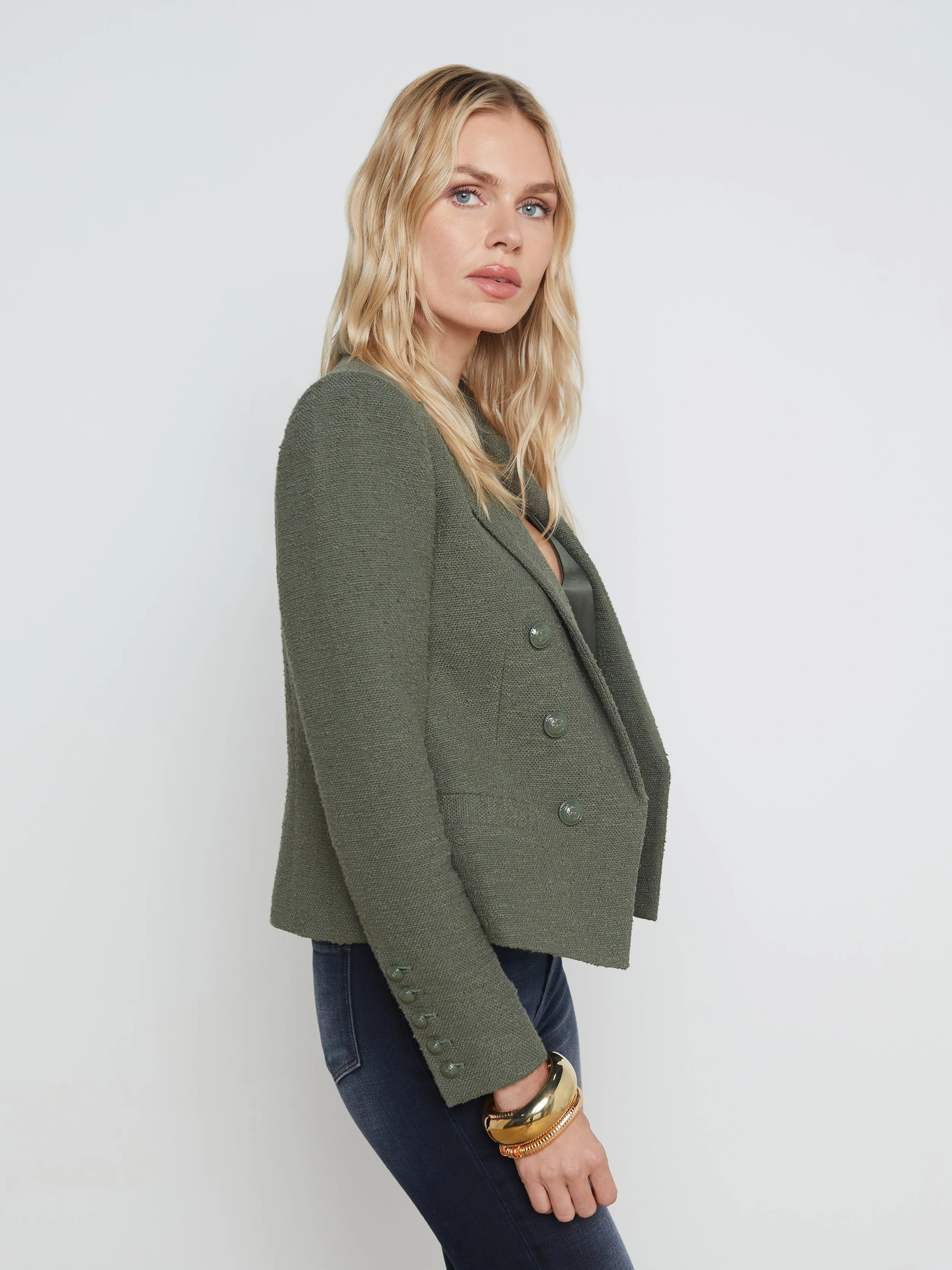 Brooke Open-Front Blazer