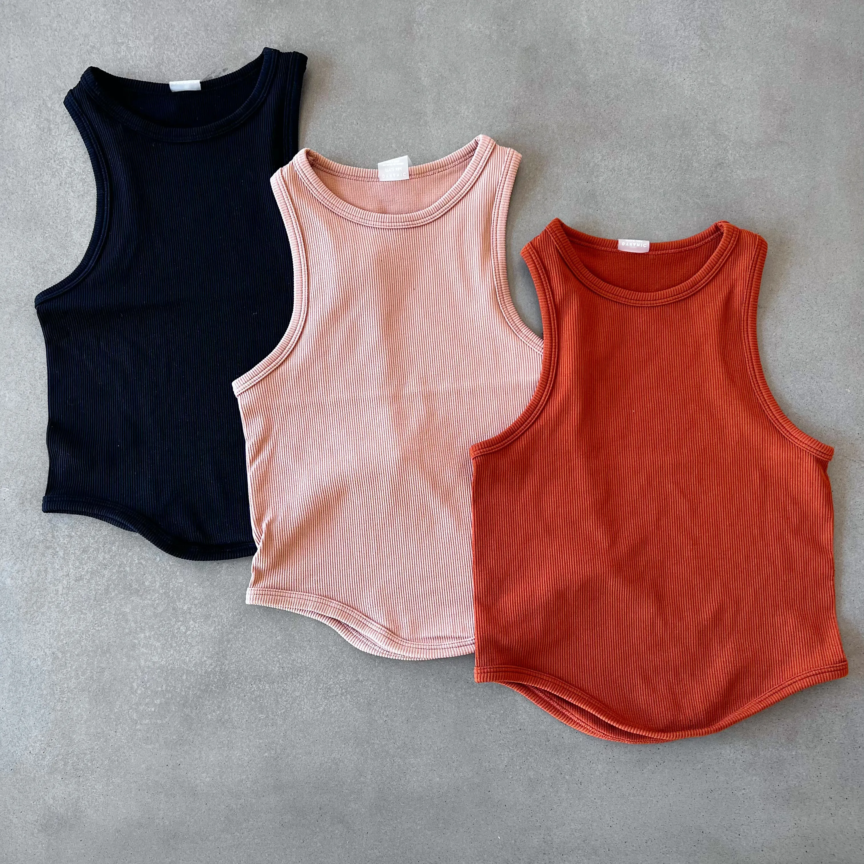 Burnt Orange Seamless Tank Top