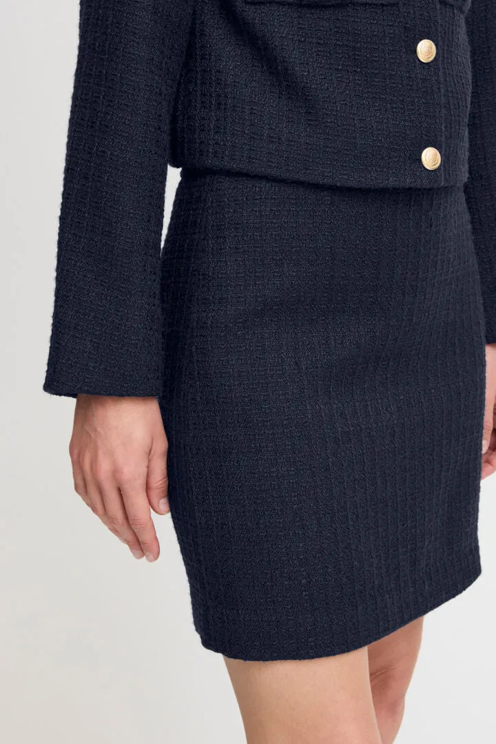 b.young Epia Skirt Navy Blazer