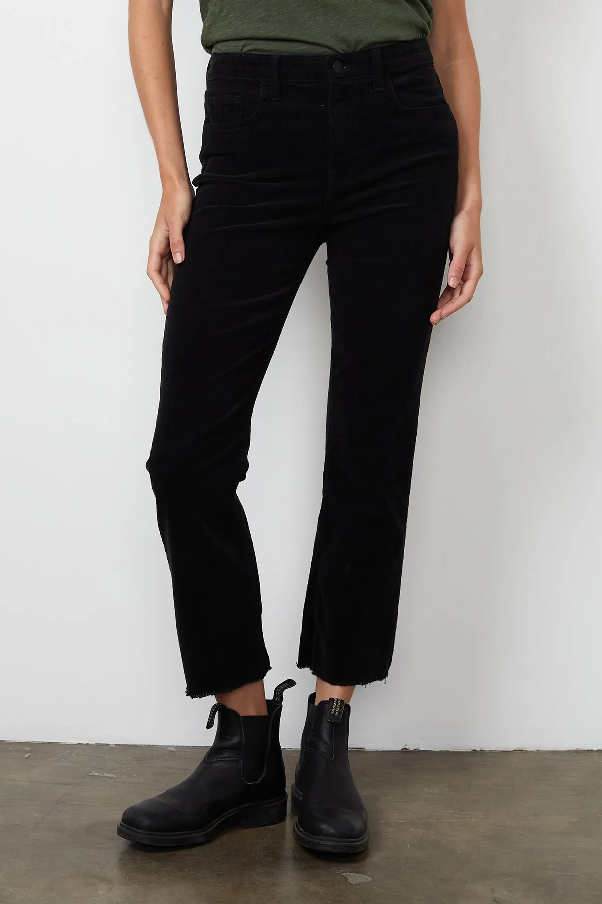 CANDACE CORDUROY HIGH RISE CROP JEAN