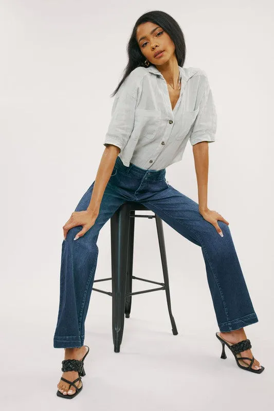 Carlyle High Rise Flare Jean - Kancan