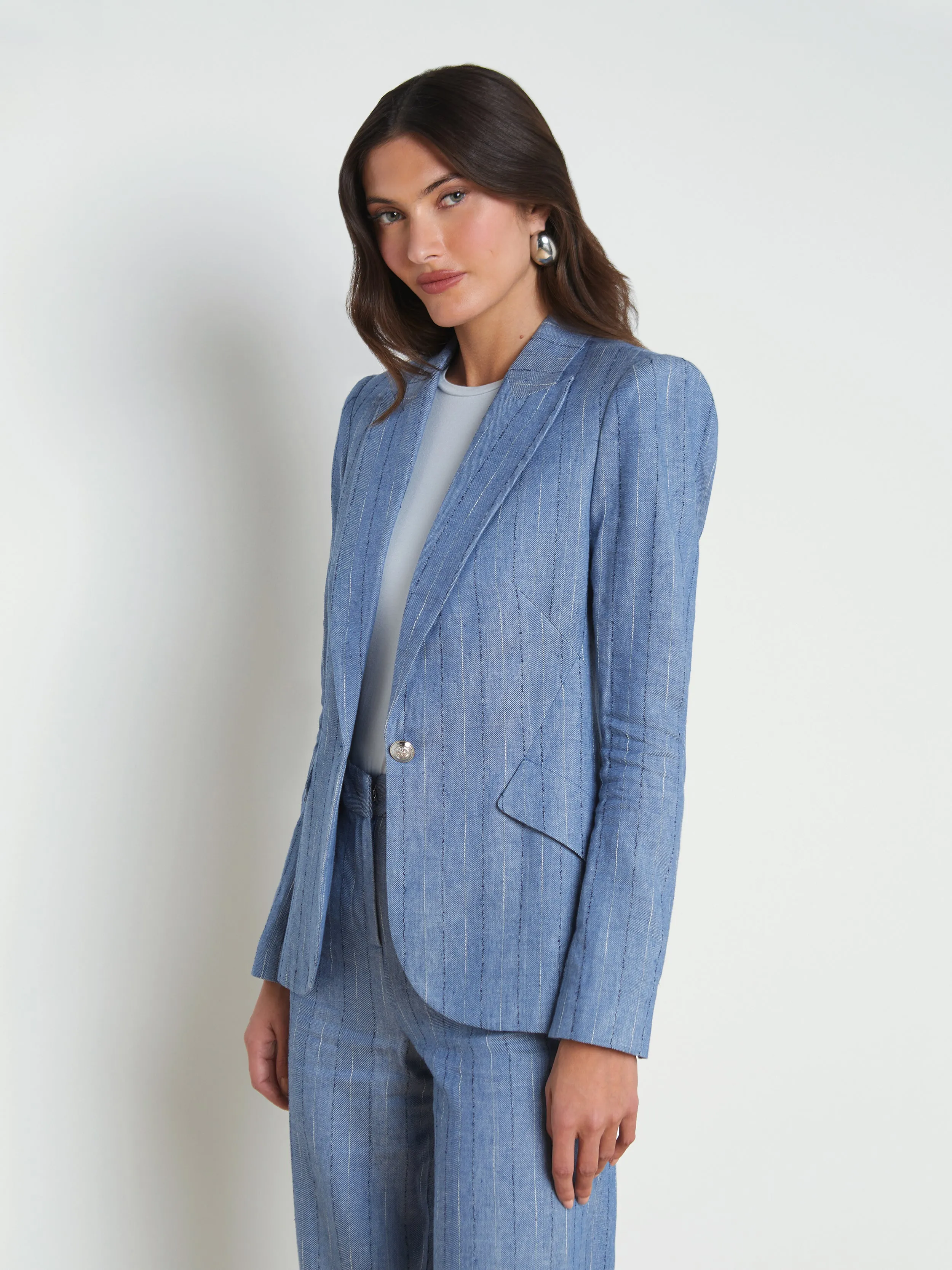 Chamberlain Linen-Blend Blazer