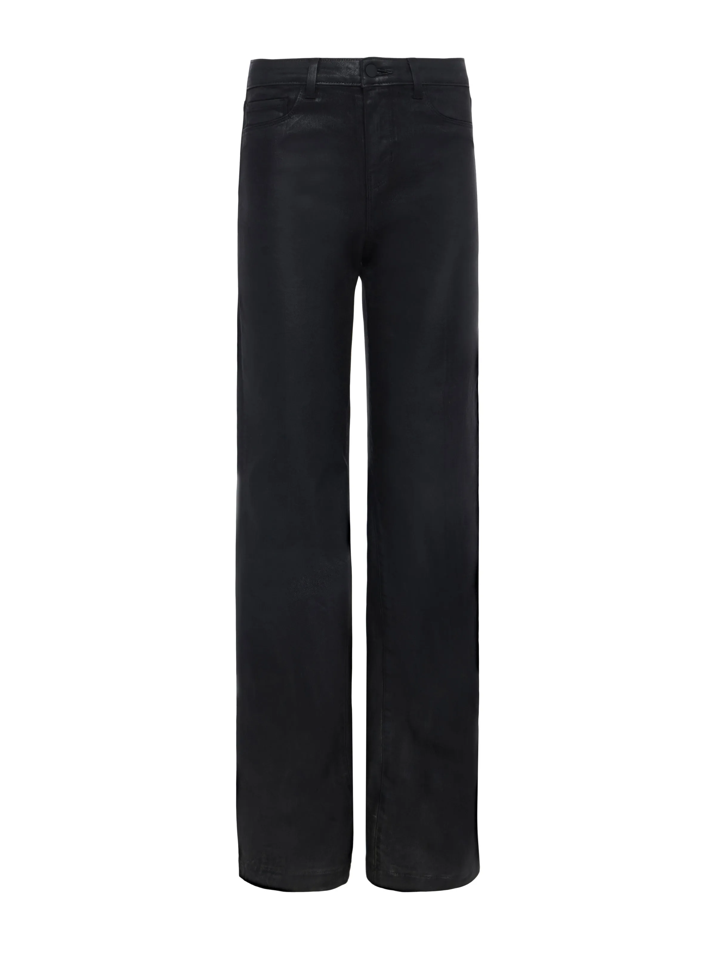 Clayton Coated Wide-Leg Jean