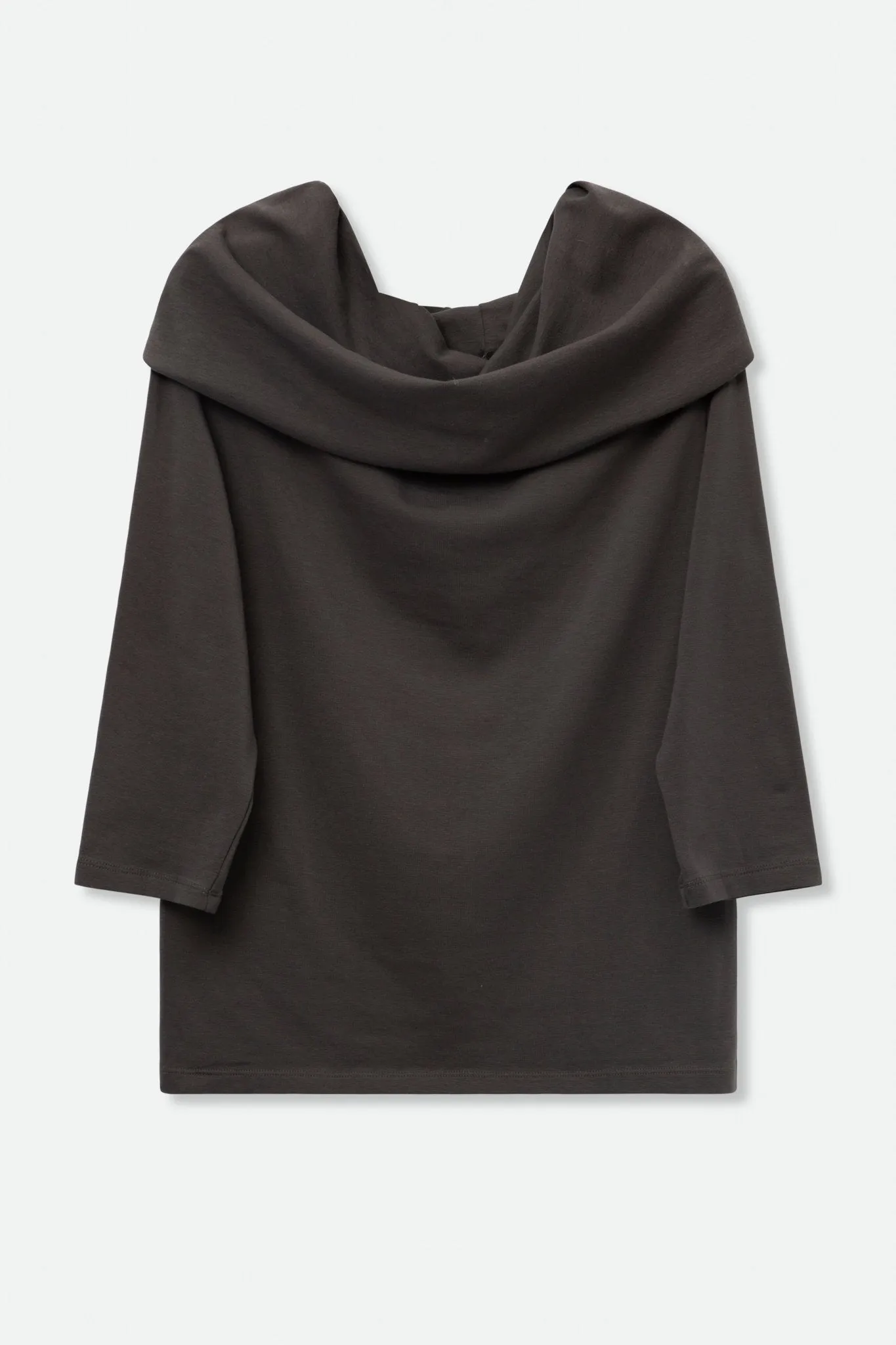 CONVERTIBLE COWL NECK - OFF SHOULDER TOP IN PIMA COTTON STRETCH