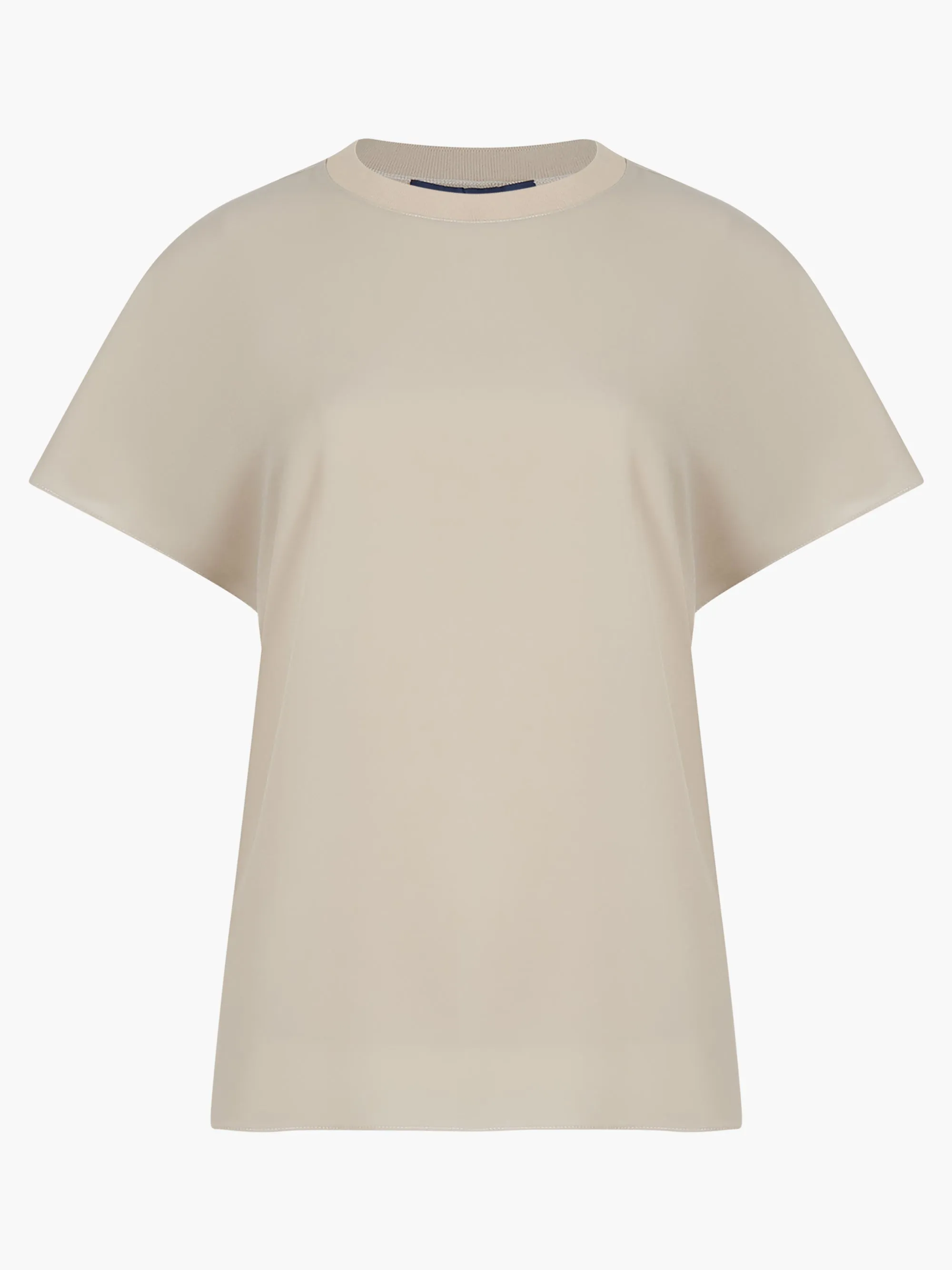 Crepe Light Crew Neck Top