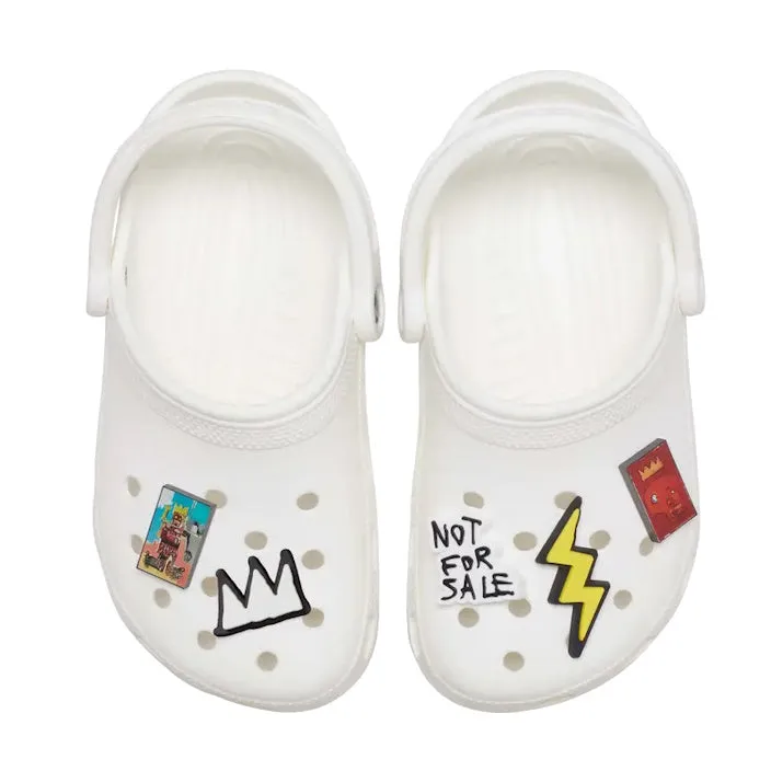 Jean-Michel Basquiat Inspired Crocs Jibbitz 5-Pack – Artistic Footwear Charms for Custom Style