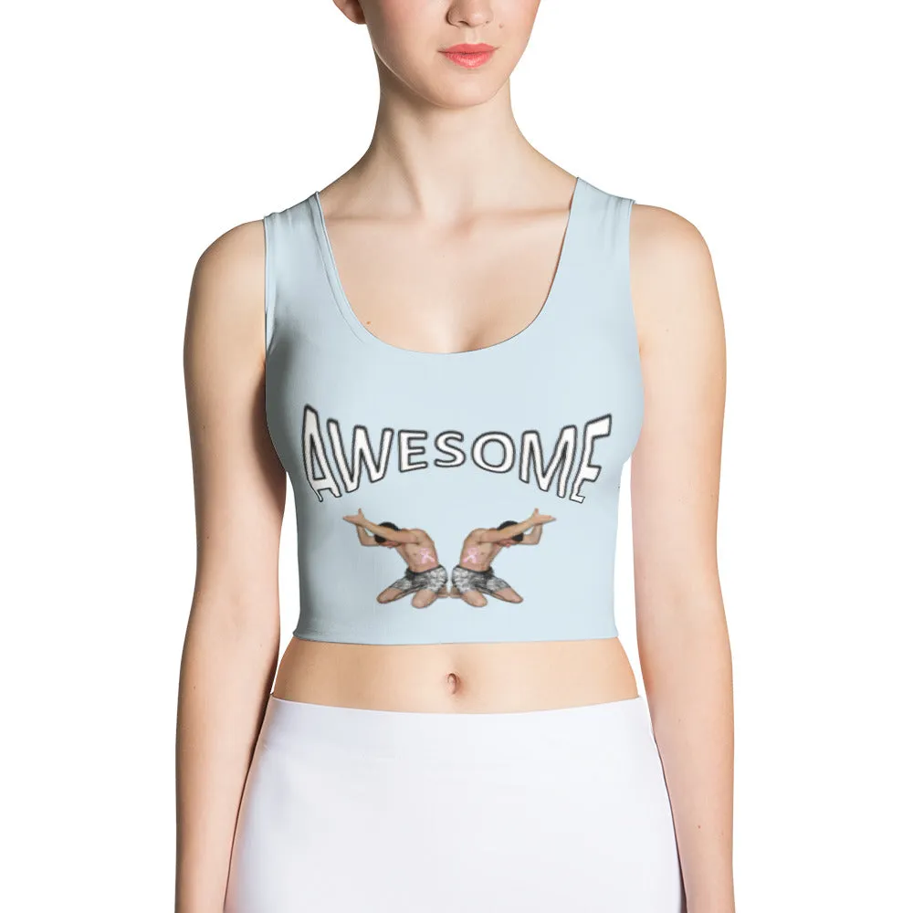 Crop Top Awesome Light Gray