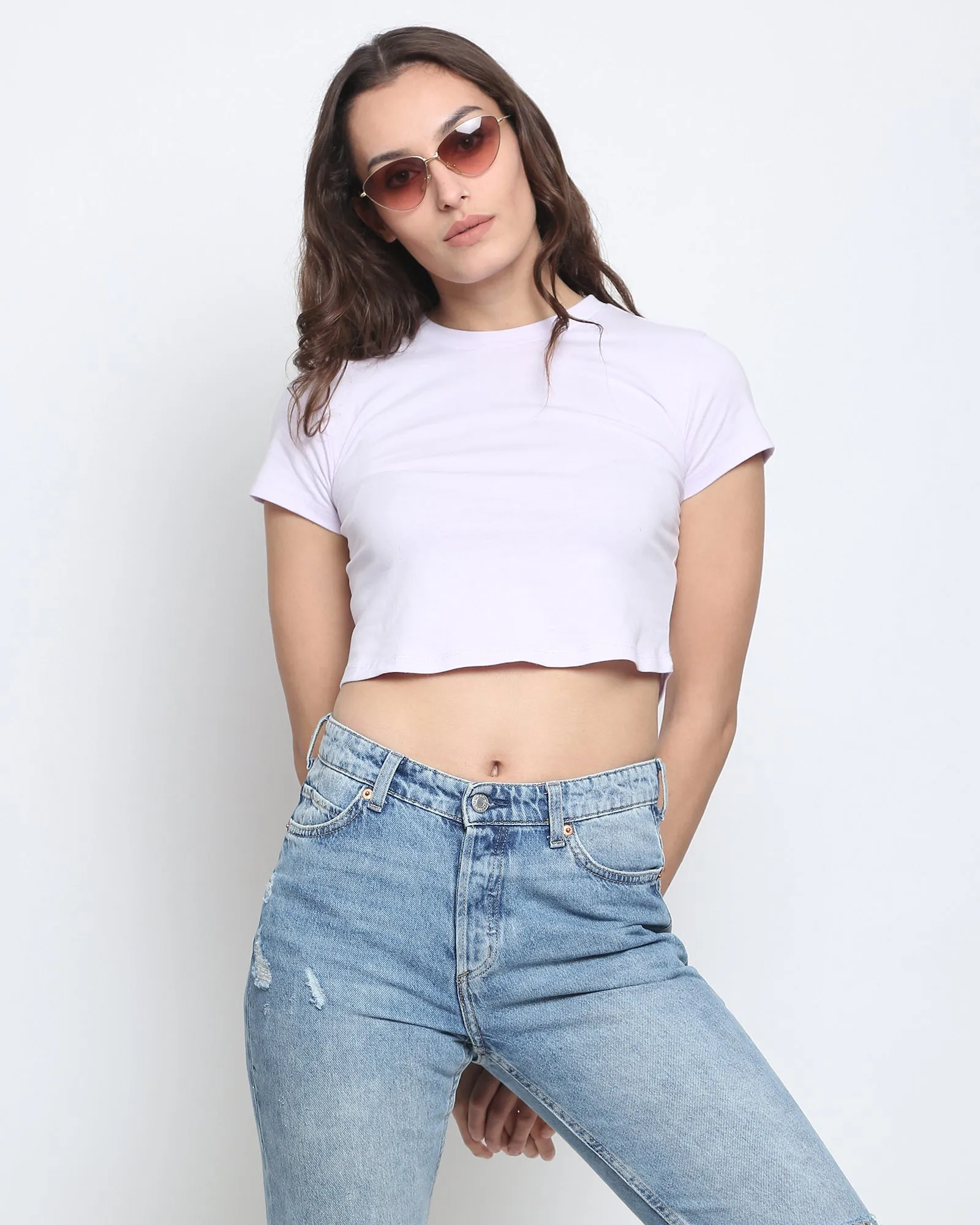 Crop Top: Lilac