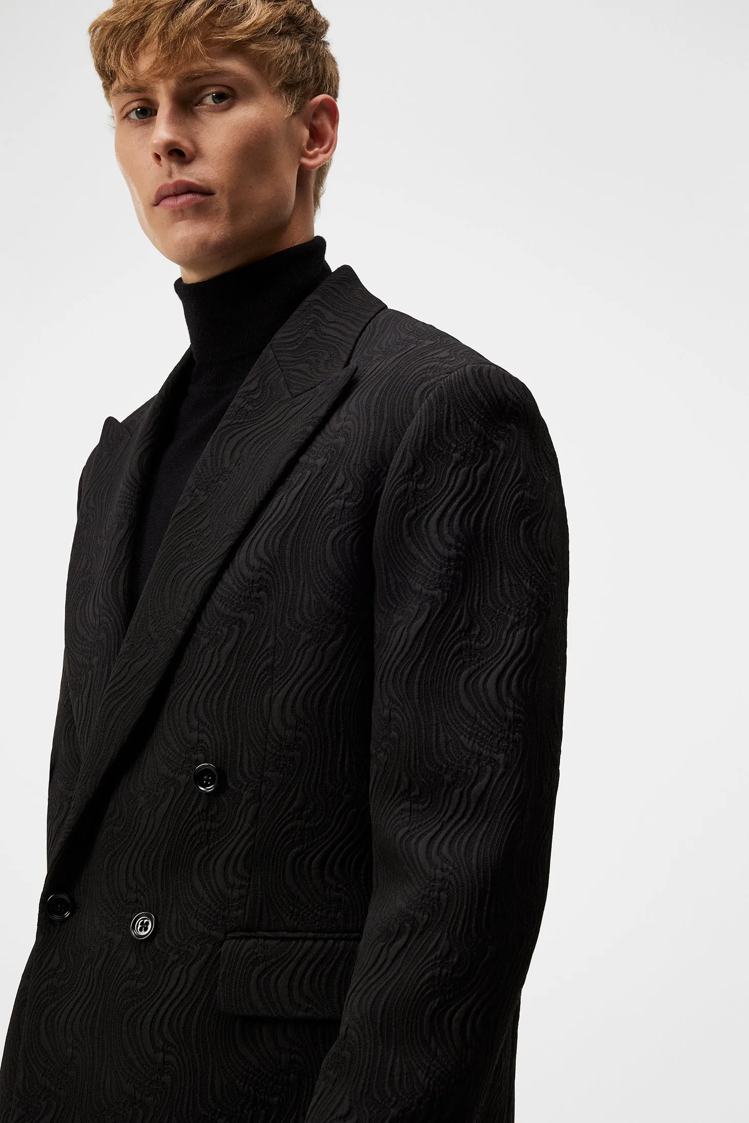 David Jacquard Swirl Blazer