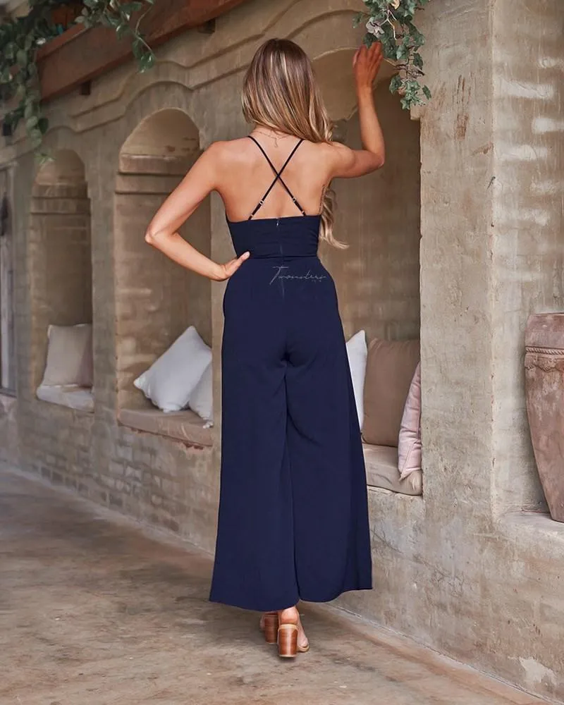 Delaney Jumpsuit - Navy