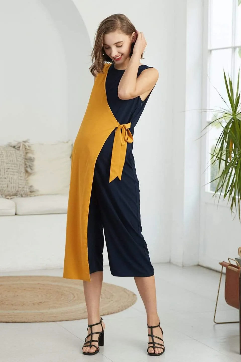 Delise Sleeveless Nursing Jumpsuit