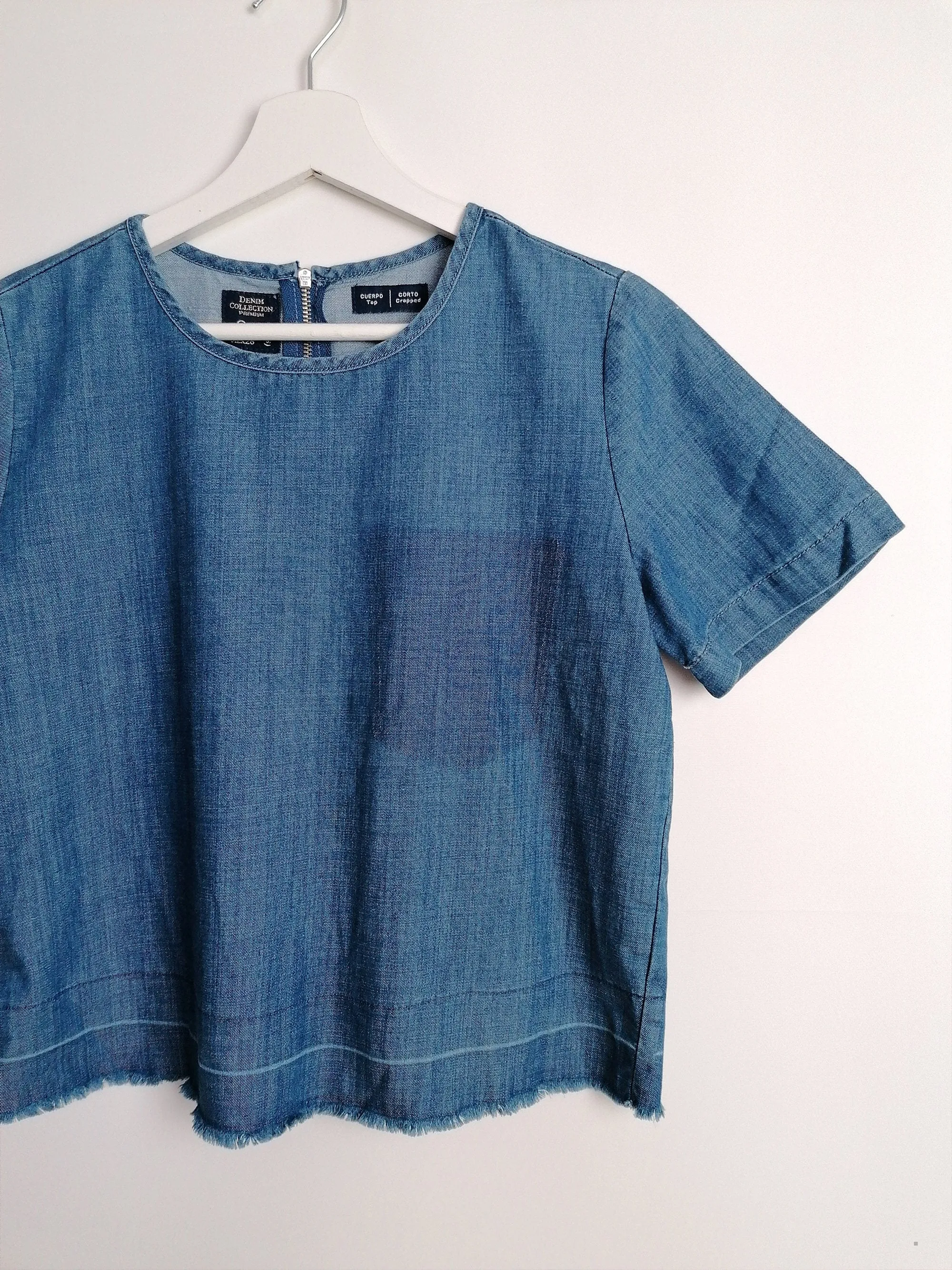 Denim Crop Top T-shirt