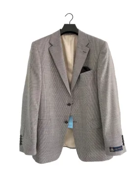 DOUGLAS Grey/White Fine Stripe Blazer