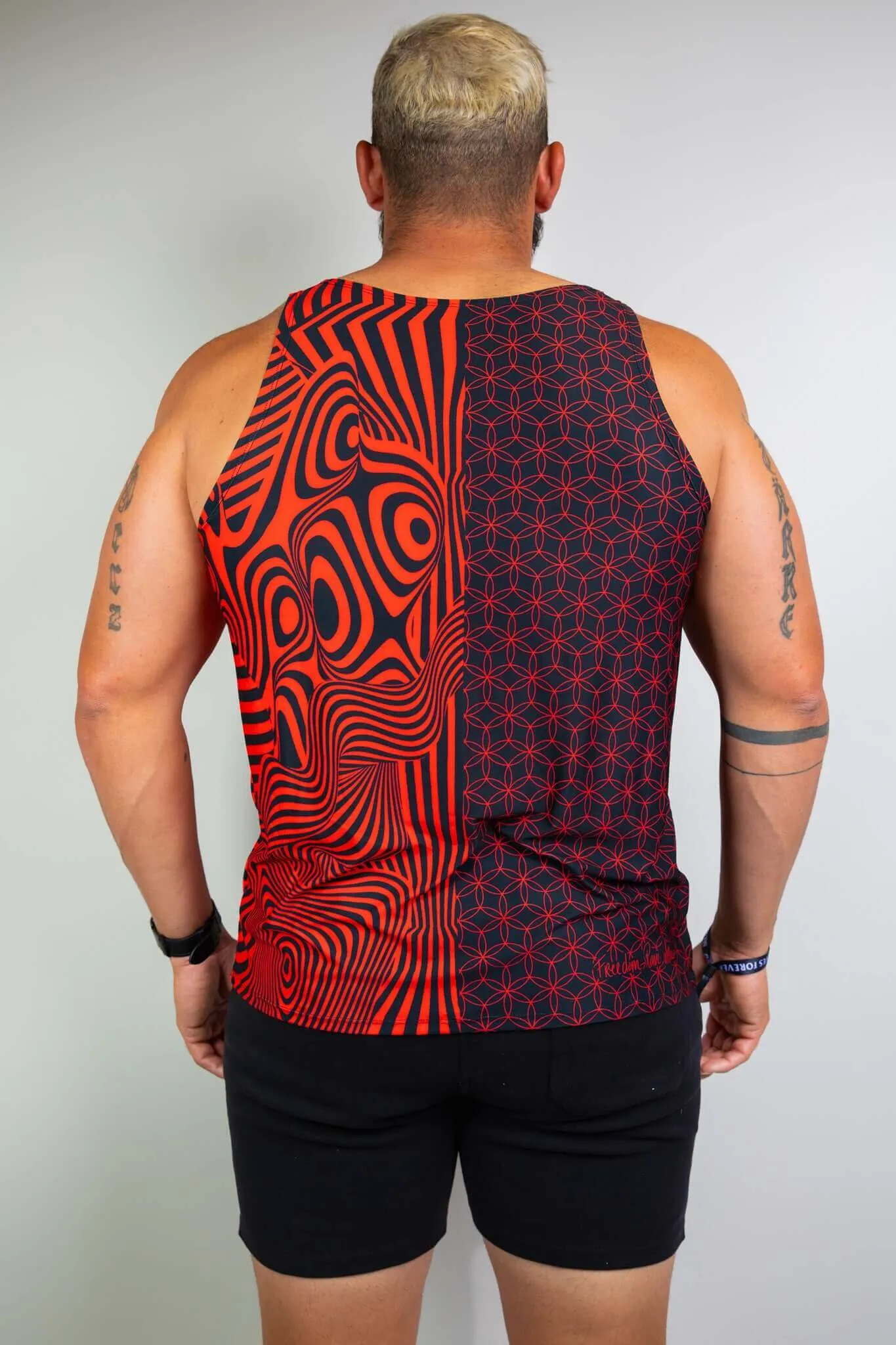 Duality Unisex Tank Top - Red