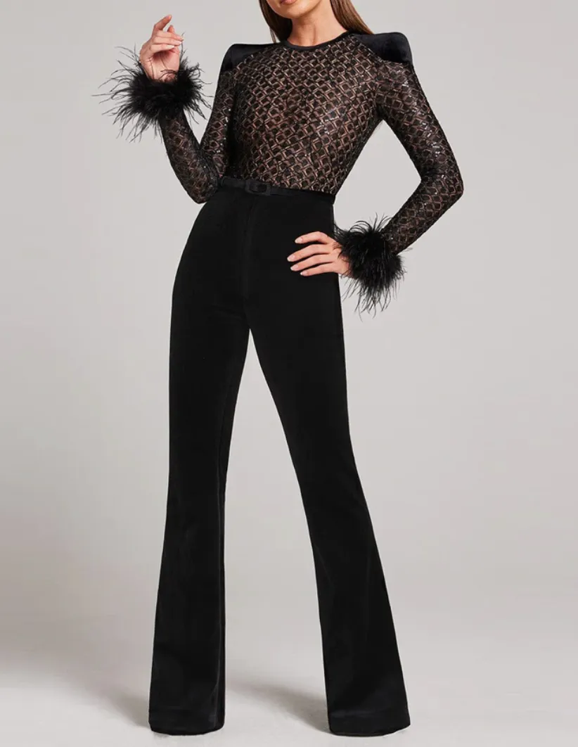 EKATERINA Lace Bandage Jumpsuit