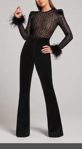 EKATERINA Lace Bandage Jumpsuit