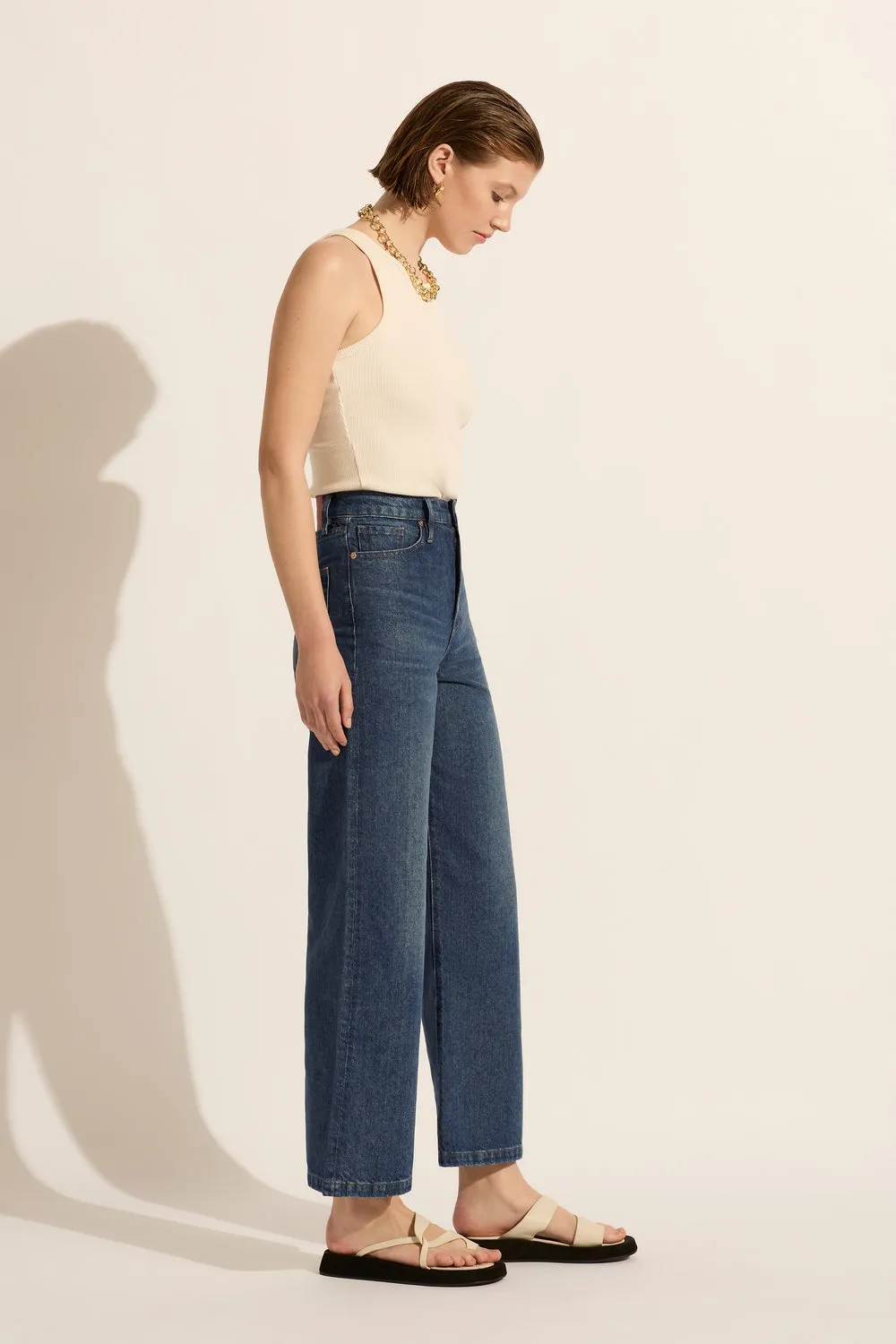 Ellie High Rise Wide Leg Jean - Stories