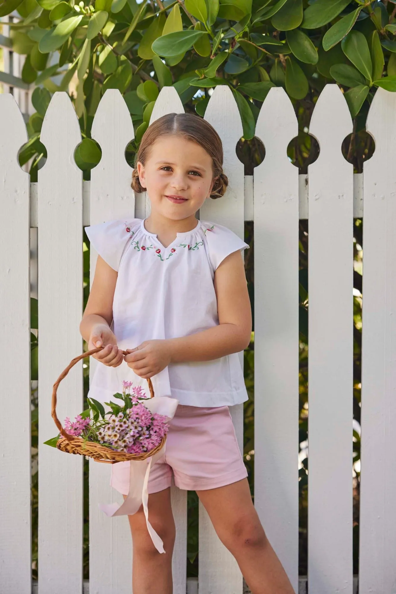 Embroidered Blouse - Strawberry