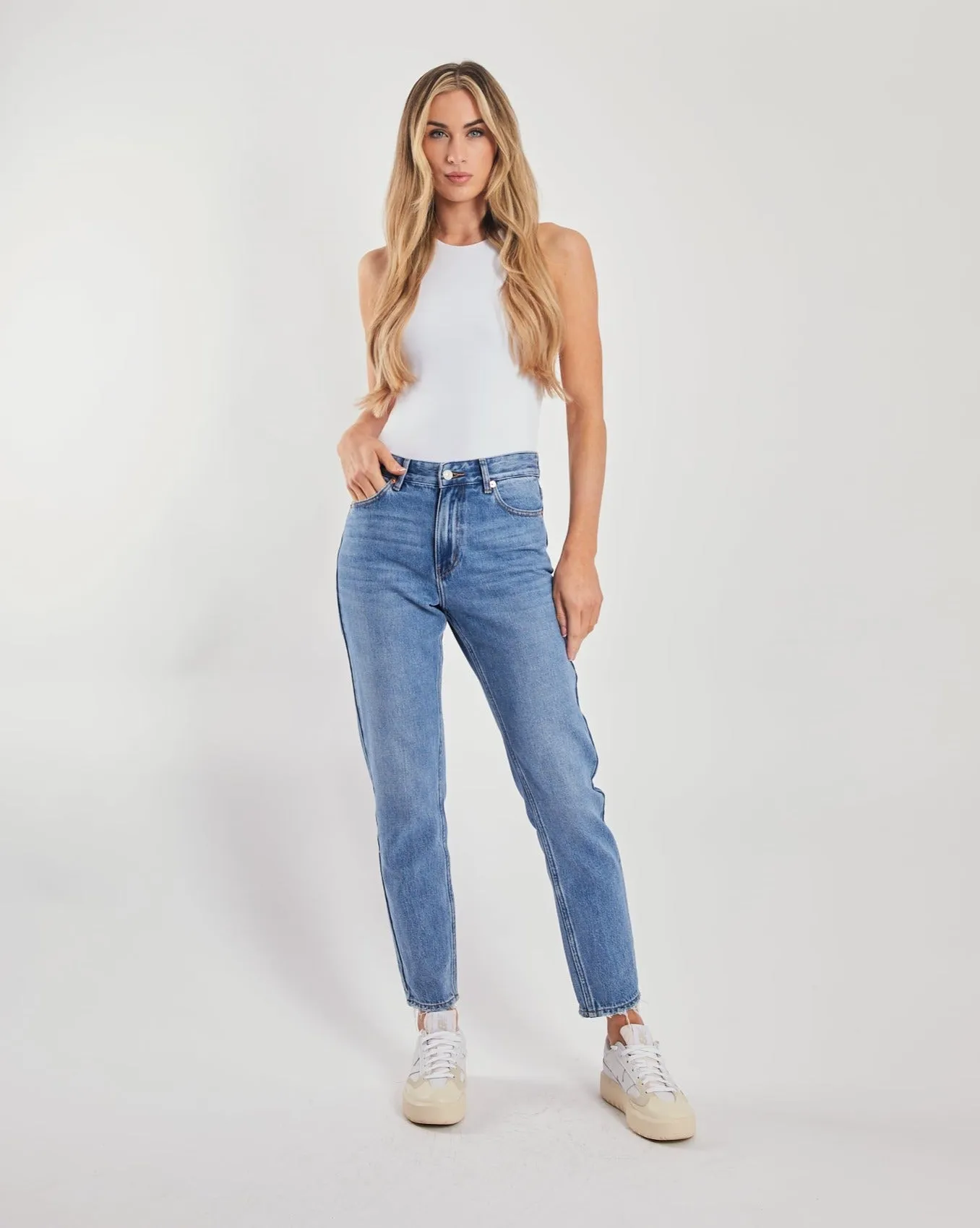 Florrie Mom Jean Summer Blue