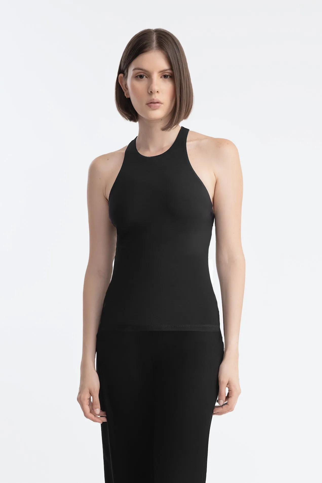 FONDA TANK TOP LONG BLACK