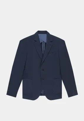 Frescobol Paulo HL Linen Blazer Navy