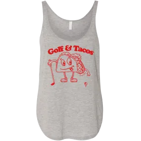 Golf & Tacos Women's Tank Top Black